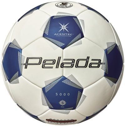 molten モルテン サッカーボール 5号球 ペレーダ5000 土用 スノーホワイトパール×メタリックブルー F5K5001-WB