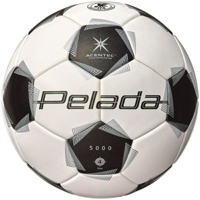 molten モルテン サッカーボール 4号球 ペレーダ5000 キッズ スノーホワイトパールｘメタリックブラック F4K5000