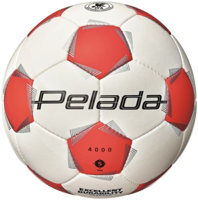 molten モルテン サッカーボール 5号球 ペレーダ4000 白ｘオレンジ F5K4000-WO