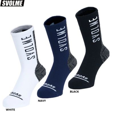 SVOLME スボルメ ロゴパワーグリップミドルソックス 25SS 1251-40522