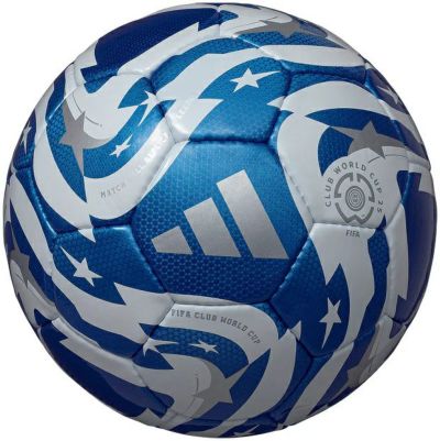 adidas アディダス サッカーボール 5号球 ムンディアル・デ・クルーベスFIFA 25 リーグ 青色 ADF514B JFA検定球