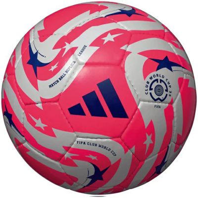 adidas アディダス サッカーボール 4号球 ムンディアル・デ・クルーベスFIFA 25 リーグ 赤色 ADF414R