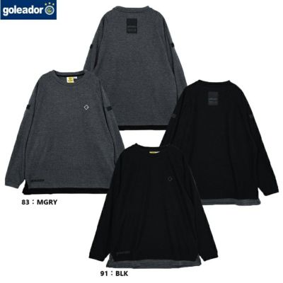 goleador ゴレアドール スクエアワッフル フェイクレイヤード オーバーサイズ プラクティストレーナー 25SS GD-192