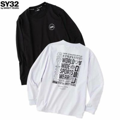 SY32 by SWEET YEARS ｴｽﾜｲｻｰﾃｨﾄｩｰ ﾊﾞｲ ｽｳｨｰﾄｲﾔｰｽﾞ MULTI LOGO BACKPRINT L/S TEE 25SS 15071J