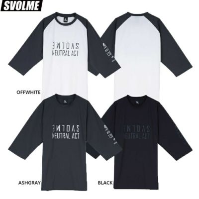 SVOLME スボルメ DRYストレッチミラーロゴ七分シャツ 25SS 1251-37300