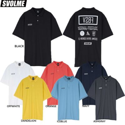 SVOLME スボルメ ボックスロゴポロシャツ25SDG 25SS 1251-37500
