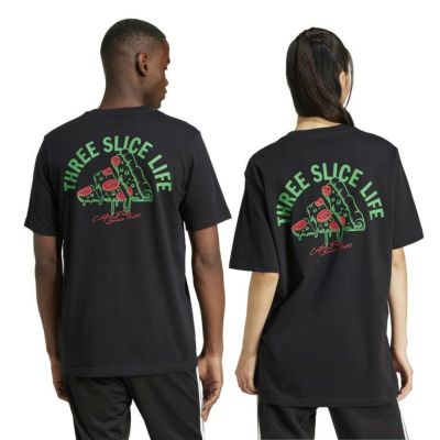 adidas アディダス PIZZA グラフィック Tシャツ ブラック KPJ92 JM0347
