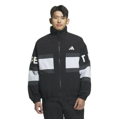 adidas アディダス M WORD パック ルーズフィット ウーブンジャケット ブラック KQD39 JM2064