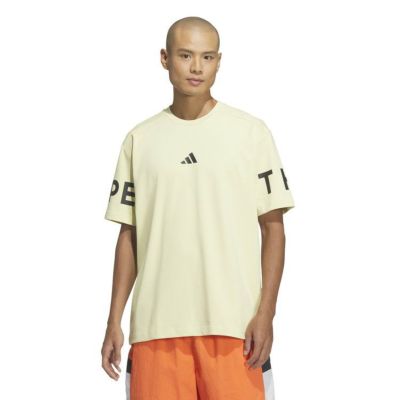 adidas アディダス M WORD Tシャツ イエロー KQD25 JM2081