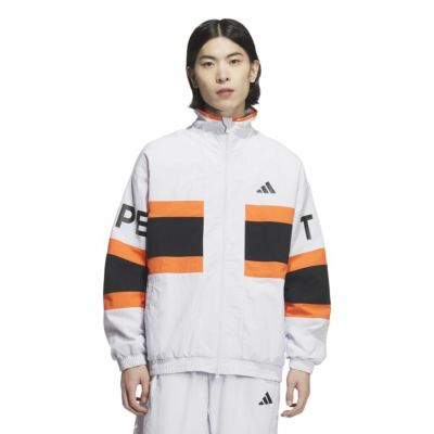 adidas アディダス M WORD パック ルーズフィット ウーブンジャケット ダッシュグレー KQD39 JM2065