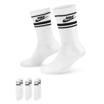 NIKE ナイキ NSW エブリデイ エッセンシャル クルーソックス 3P ホワイト/ブラック DX5089-103