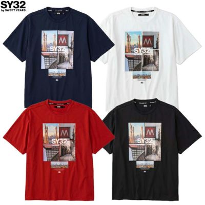SY32 by SWEET YEARS ｴｽﾜｲｻｰﾃｨﾄｩｰ ﾊﾞｲ ｽｳｨｰﾄｲﾔｰｽﾞ LANDSCAPE PHOTO TEE 25SS 15051