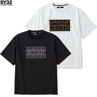 SY32 by SWEET YEARS ｴｽﾜｲｻｰﾃｨﾄｩｰ ﾊﾞｲ ｽｳｨｰﾄｲﾔｰｽﾞ JACQUARD EMBOSS LOGO TEE 25SS 15069j