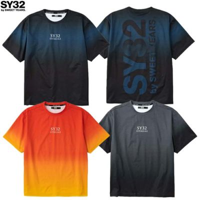 SY32 by SWEET YEARS ｴｽﾜｲｻｰﾃｨﾄｩｰ ﾊﾞｲ ｽｳｨｰﾄｲﾔｰｽﾞ GRADATION BIG LOGO TEE 25SS 15026