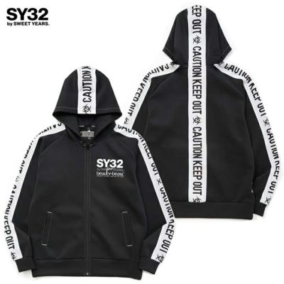 SY32 by SWEET YEARS ｴｽﾜｲｻｰﾃｨﾄｩｰ ﾊﾞｲ ｽｳｨｰﾄｲﾔｰｽﾞ Beauty : Beast COLLABORATION ZIP HOODIE 25SS sybb001
