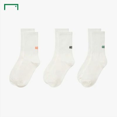 GOALSTUDIO ゴールスタジオ LETTERING SOCKS 3 PACK g5xsk101