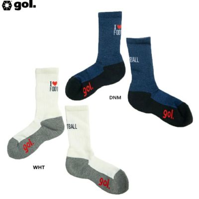 gol. ゴル ミドルレングスソックス＜I LOVE FOOTBALL＞ 25SS G544-630