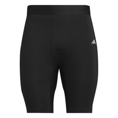 ≪北信越レフリー限定≫adidas アディダス TECHFIT ハーフタイツ ブラック KQZ55 JP1477 予約7月6日まで