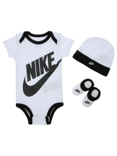 NIKE ナイキ FUTIRA LOGO ベビー3点セット 0-6M 6-12M LN0073-001 MN0073-001
