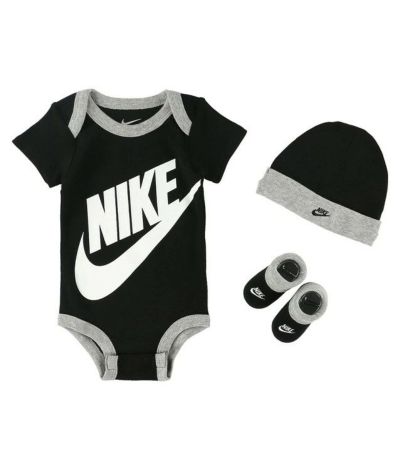 NIKE ナイキ FUTIRA LOGO ベビー3点セット 0-6M 6-12M LN0073-023 MN0073-023