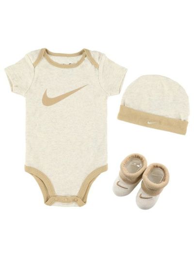 NIKE ナイキ HAT SUIT BOOTIE ベビー3点セット 0-6M 6-12M LN0072-W67 MN0072-W67
