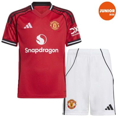 adidas アディダス キッズ 25/26 マンチェスター・ユナイテッド HOME レプリカユニフォーム & ショーツ kra50-jp3013 kra53-jp3017