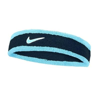 NIKE ナイキ スウッシュ クラシック ヘッドバンド アクエリアスブルー/カレッジネイビ- BN1000-403