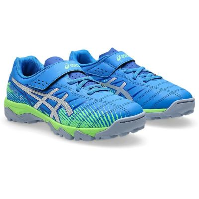 asics アシックス JUNIOLE 7 TF ELECTRIC BLUE/PURE SILVER 1104A056 400 サッカー用 ジュニア トレシュー ベルクロ レアルスポーツ