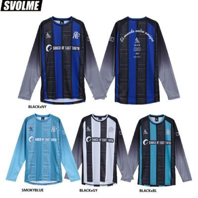 SVOLME スボルメ FB中世ヨーロッパロングTRトップSDG 25AW 1253-45300 トレーニングトップ サッカーウエア 長袖 ストライプ