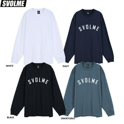 SVOLME スボルメ DRYアーチロゴロングTシャツSDG 25AW 1253-48510 ロンT 長袖 カジュアル ロゴT