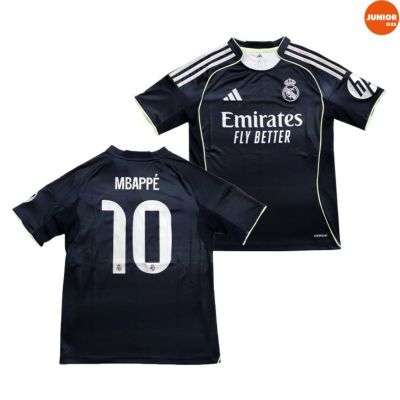 adidas アディダス ジュニア #10 キリアン・エムバペ 25/26 レアルマドリード AWAY レプリカユニフォーム KPE23 JP3947
