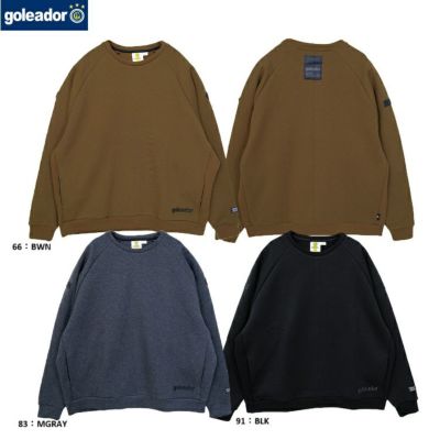 goleador ゴレアドール 2フェイススウェットサイドポケット付きオーバーサイズトレーナー 25AW gd-199