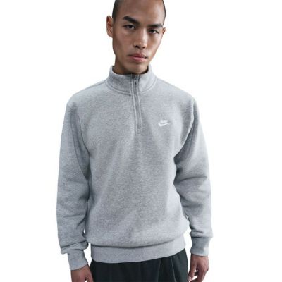NIKE ナイキ NSW クラブ BB ハーフジップトップ グレー fn3865-063