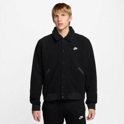 NIKE ナイキ NSW クラブ High-Pile フリースコーチジャケット ブラック hv1430-010