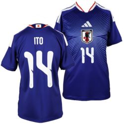 サッカー日本代表ユニフォーム伊東純也 adidas 日本代表 サッカーシャツ 14番 伊東純也 直筆サイン入り 【公式