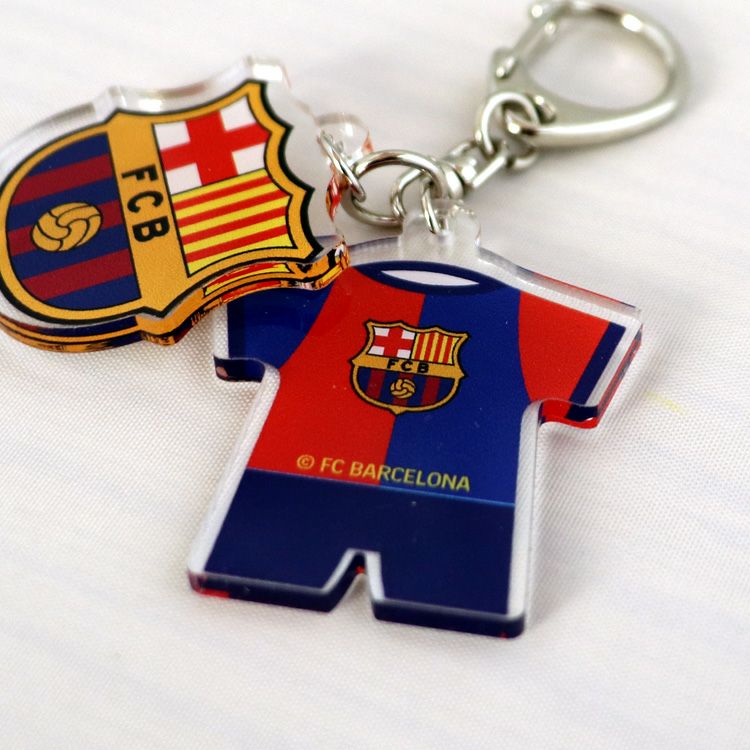 オフィシャル ライセンスグッズ FCバルセロナ FCB アクリル2連チャーム