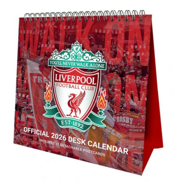 リバプールofficial グッズ オフィシャル ライセンスグッズ】2026年 リバプールFC 卓上カレンダー