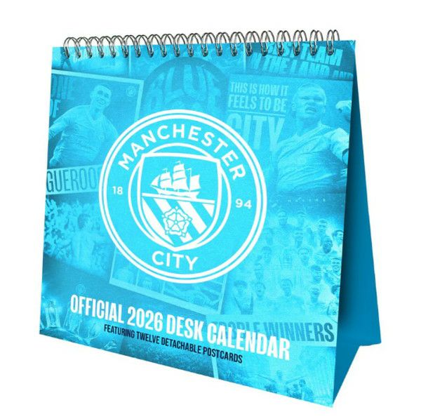 オフィシャル ライセンスグッズ】2026年 マンチェスターシティFC 卓上