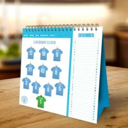 オフィシャル ライセンスグッズ】2026年 マンチェスターシティFC 卓上