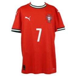 ポルトガル代表2025ホーム長袖レプリカユニフォーム 7番ロナウドCR7 PUMA ポルトガル代表 2025 ユニフォーム ホーム 長袖 レプリカ #7