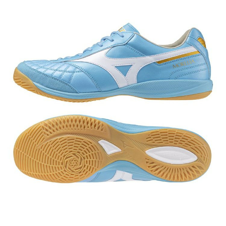 新品　大特価　ミズノ　モレリア IN 25cm フットサル MIZUNO ミズノ モレリア サラ JAPAN IN ユニティスカイブルー×ホワイト