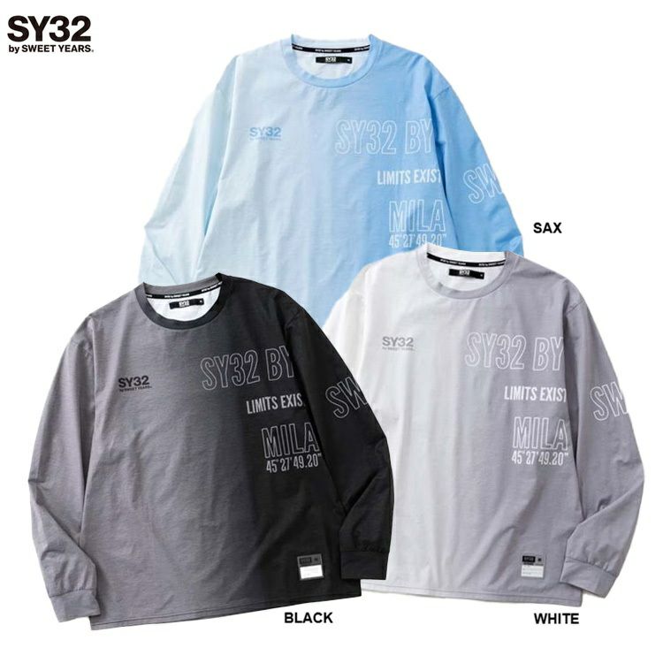SY32 by SWEET YEARS ｴｽﾜｲｻｰﾃｨﾄｩｰ ﾊﾞｲ ｽｳｨｰﾄｲﾔｰｽﾞ GRADATION LOGO L/S