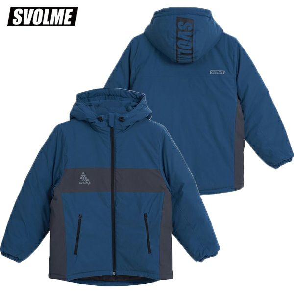 svolme スボルメ　ダウンジャケット SVOLME スボルメ ジュニア中綿ウォームジャケット ブルーグリーン 25AW